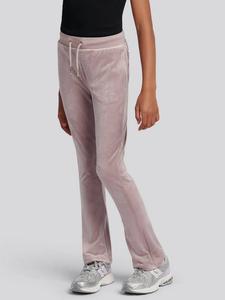 Детские велюровые брюки-джоггеры с пайетками bootcut Juicy Couture, Purple Dove