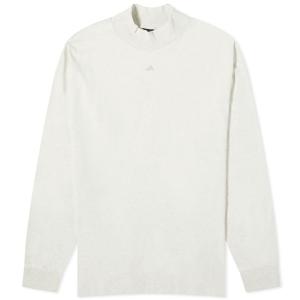 Лонгслив Adidas Basketball, кремово-белый