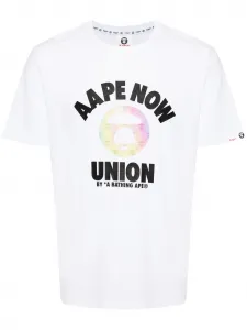 Футболка с графичным принтом AAPE BY *A BATHING APE, белый