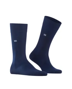 Мужские однотонные носки из мерсеризованного хлопка Burlington, темно-синий