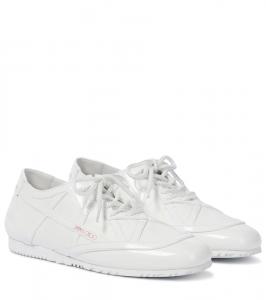 Кожаные кроссовки x Marine Serre Jimmy Choo, White/White