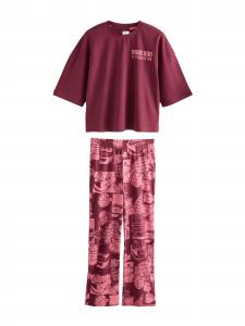 Next Пижама в бордовом цвете