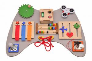 Маленькая доска-панель-манипуляция-дорожный размер, портативная. Zabawki Sensoryczne