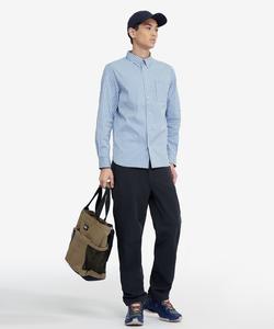 Рубашка в клетку «гингем» из влагоотводящей и быстросохнущей ткани.