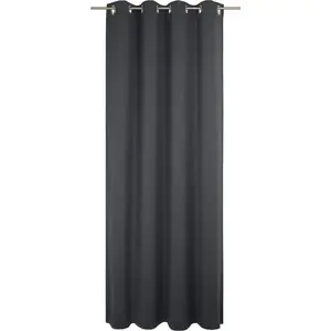 Занавес Uni Collection 1 шт. с люверсами из 100% органического хлопка Adam, темно-синий