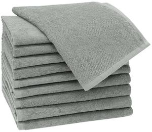 Гостевое полотенце Zollner 00000282 10er-Set, светло-серый