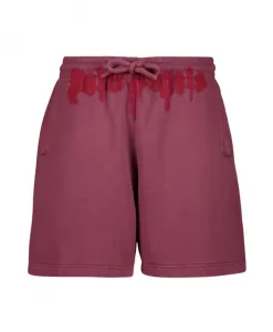 Хлопковые спортивные шорты с логотипом на поясе Palm Angels, коричневый