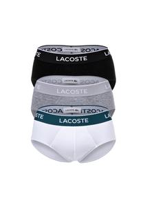 Мужские трусы, 3 шт. в упаковке – повседневные, трусы, хлопок стрейч, пояс с логотипом LACOSTE, цвет Schwarz Grau