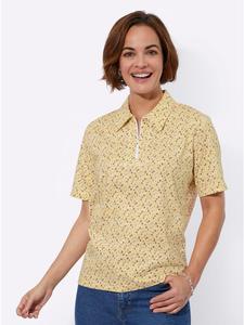 Рубашка-поло с ванильно-белым принтом WITT WEIDEN