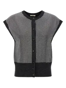 Топ с заклепками Haikure, серый