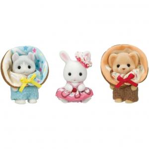 Sylvanian Families Baby Donut Trio плюшевые куклы Trumpets High SylvanianFamilies