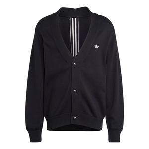 Кардиган adidas Originals Rifta Oversized Intarsia Cardigan 'Black' HZ0716, черный