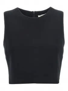 Топ Dazzy с круглым вырезом Max Mara, черный