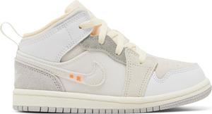 Кроссовки Air Jordan 1 Mid SE Craft TD Inside Out, белый