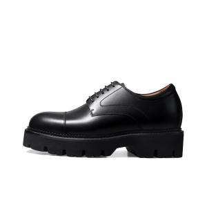 Zuti Британские деловые дерби из телячьей кожи повседневные туфли высота каблука около 8,5 см мужские черные Black ZD321, цвет Black ZD321