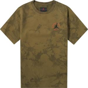 Футболка Cactus Jack by Travis Scott x Air Jordan Short-Sleeve T-Shirt 'Medium Olive', зеленый