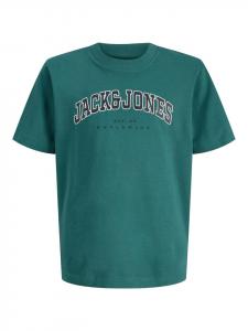 JACK & JONES Junior Футболка JJECALEB VARSITY TEE O-NECK JNR в Атлантическом океане