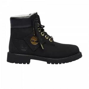 Ботинки Timberland Premium 6 Inch Junior с логотипом, черный