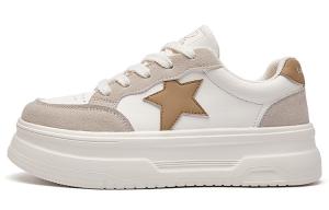 La Chapelle Женские низкие скейтерские туфли с увеличенной высотой и устойчивостью к истиранию - бежевый абрикос, цвет Beige Apricot