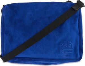 Сумка через плечо Supreme x The North Face Suede  'Blue', синий