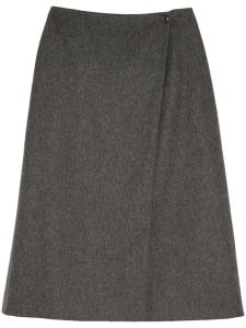 Yves Salomon юбка А-силуэта, серый