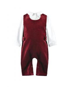 Комплект из 2-х предметов: комбинезон и рубашка Carriage Boutique Carriage Boutique, красный