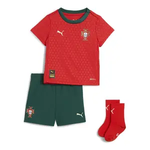 Полный комплект детской формы 1-й экипировки Португалия FPF Puma, красный