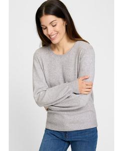 Женский вязаный свитер меланж Olsen, Misty grey melange