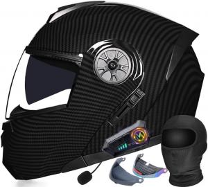 Шлем модульный Halying с узором, черный