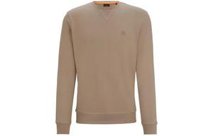 Хлопковый худи с логотипом HUGO BOSS, умбра