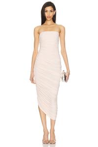 Безбретельное платье "Diana" от Norma Kamali, baby