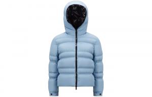 Пуховик женский синий Moncler