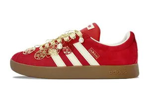Adidas Vl Court Classic устойчивые к истиранию низкие скейтерские кроссовки unisex красный