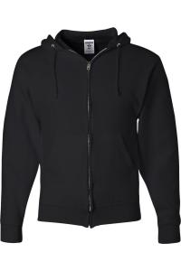 Толстовка с капюшоном JERZEES NuBlend на молнии, черный
