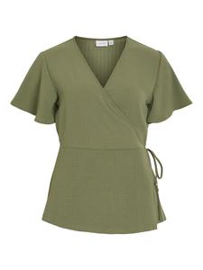 VILA Топ 'Ovie' в оливковом цвете