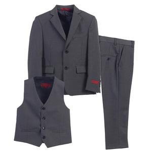 Детский торжественный комплект Gioberti из 3 предметов: костюм, куртка, жилет и классические брюки, цвет Charcoal