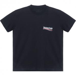 Футболка хлопковая Political Campaign Balenciaga, черный
