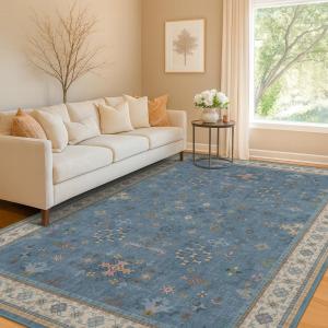Ковёр Hazo Haus для гостиной, 153х214 см, пыльный синий