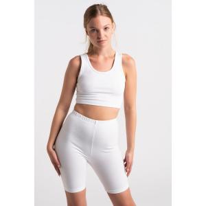 Body Crop Top Tank Fitness - Женщины - Белый AESTHETIC WOLF, белый