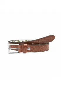 Struktur schmal belt Prince Bow Tie, Mittelbraun