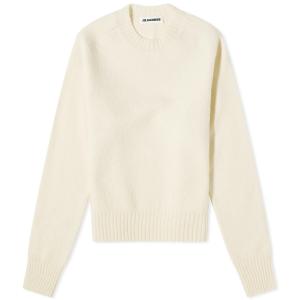 Топ Jil Sander Lightweight Round Neck Knit, натуральный