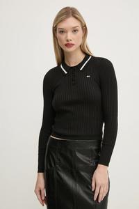 Свитер с добавлением шерсти Tommy Jeans, черный