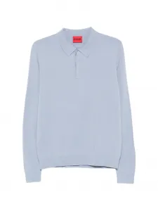 Поло с длинными рукавами Boss, синий