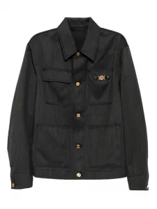 Шерстяная куртка VERSACE, серый