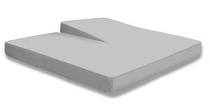 Две простыни наматрасника One-Home 200x200 см Heavy, серебро