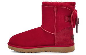 Зимние ботинки женские красные Ugg