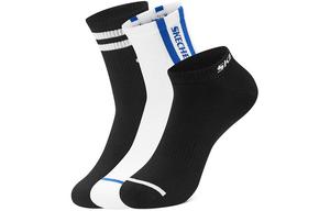Носки гольф Unisex 3 пары Skechers, 3 упаковки (Угольно-черный/Ярко-белый/Угольно-черный/036Y)