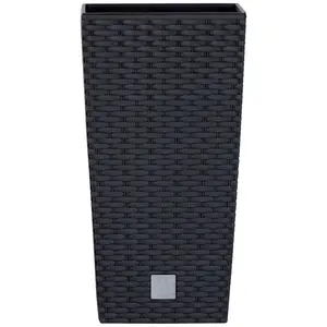 Горшок для растений Prosperplast «Рато квадрат», ШхГхВ: 26,5х26,5х50 см, антрацит
