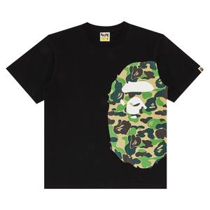 BAPE Футболка ABC Side Big Ape Head, черная/зеленая