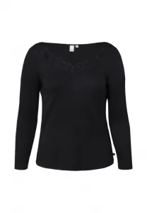 Топ с длинными рукавами Qs, Schwarz